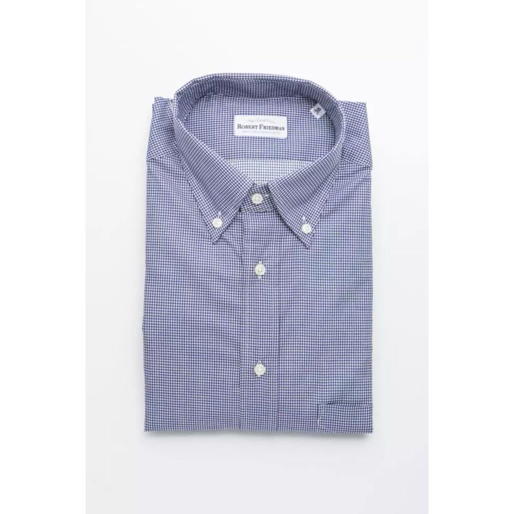 Robert Friedman Blue Cotton Men's Men's Shirt